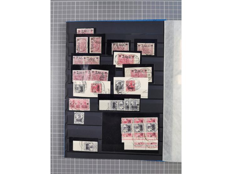 1880/1940 (ca.), interessante Partie in 6 Steckbüchern, dabei u.a. Kolonien sowie schöner Teil Infla mit vielen guten signier