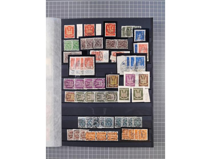 1880/1940 (ca.), interessante Partie in 6 Steckbüchern, dabei u.a. Kolonien sowie schöner Teil Infla mit vielen guten signier