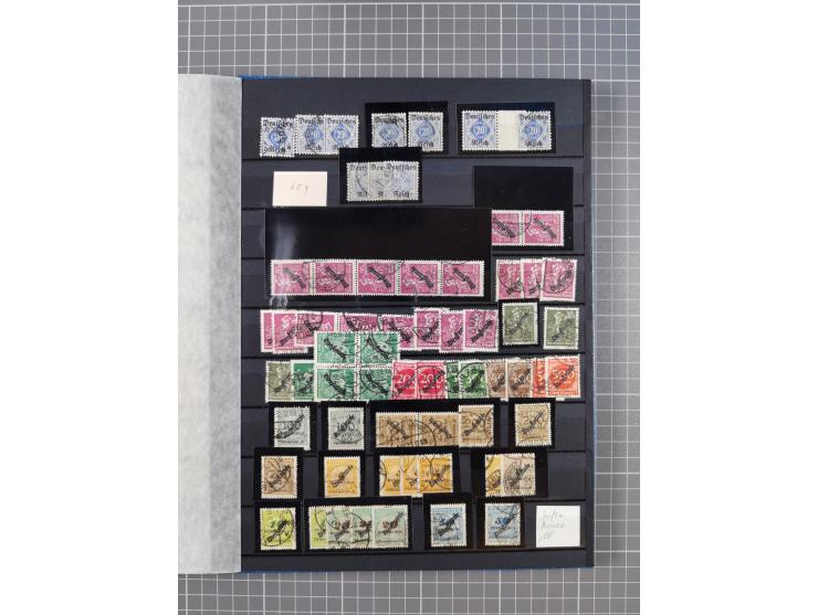 1880/1940 (ca.), interessante Partie in 6 Steckbüchern, dabei u.a. Kolonien sowie schöner Teil Infla mit vielen guten signier