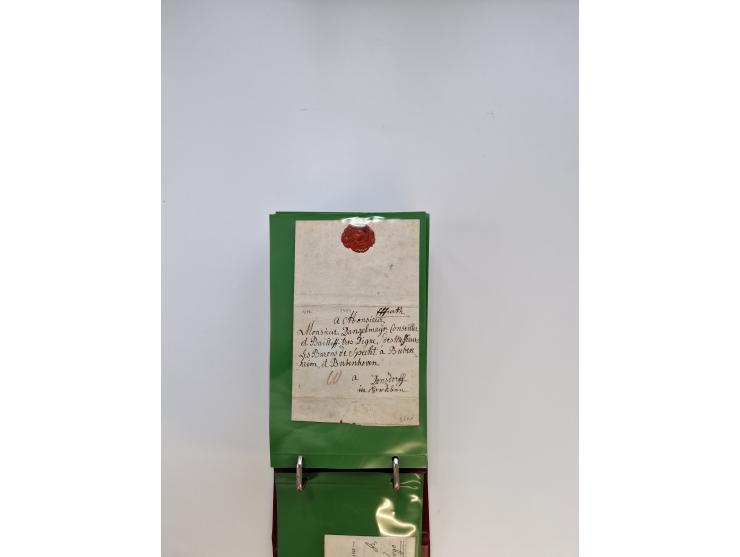 1750/1900 (ca.), Frankfurt am Main, reichhaltiger Sammlungsbestand mit rund 450 Belegen, dabei viele Postscheine der Brief- u