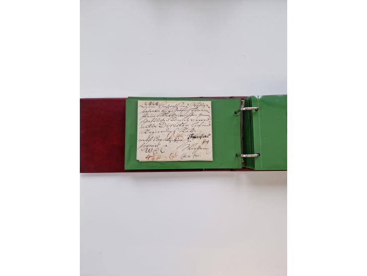 1750/1900 (ca.), Frankfurt am Main, reichhaltiger Sammlungsbestand mit rund 450 Belegen, dabei viele Postscheine der Brief- u