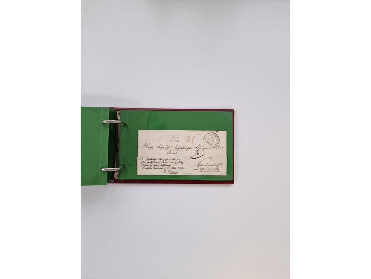 1750/1900 (ca.), Frankfurt am Main, reichhaltiger Sammlungsbestand mit rund 450 Belegen, dabei viele Postscheine der Brief- u