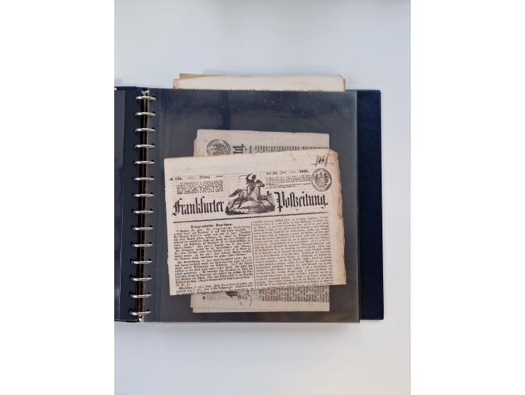 1750/1900 (ca.), Frankfurt am Main, reichhaltiger Sammlungsbestand mit rund 450 Belegen, dabei viele Postscheine der Brief- u