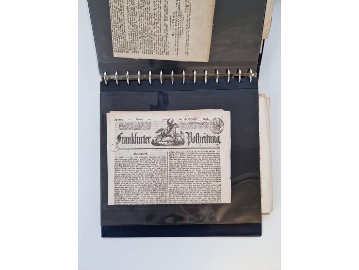 1750/1900 (ca.), Frankfurt am Main, reichhaltiger Sammlungsbestand mit rund 450 Belegen, dabei viele Postscheine der Brief- u