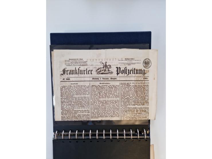 1750/1900 (ca.), Frankfurt am Main, reichhaltiger Sammlungsbestand mit rund 450 Belegen, dabei viele Postscheine der Brief- u