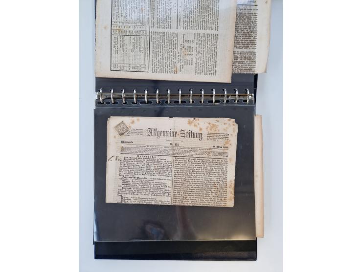 1750/1900 (ca.), Frankfurt am Main, reichhaltiger Sammlungsbestand mit rund 450 Belegen, dabei viele Postscheine der Brief- u