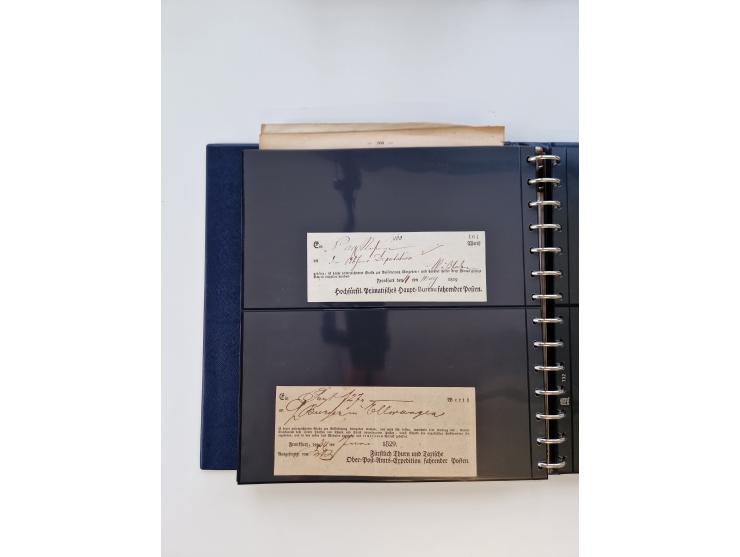 1750/1900 (ca.), Frankfurt am Main, reichhaltiger Sammlungsbestand mit rund 450 Belegen, dabei viele Postscheine der Brief- u