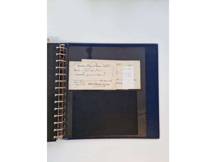 1750/1900 (ca.), Frankfurt am Main, reichhaltiger Sammlungsbestand mit rund 450 Belegen, dabei viele Postscheine der Brief- u