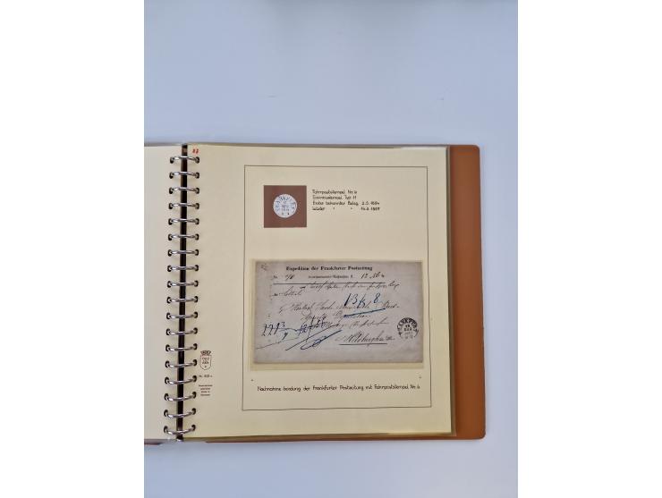 1750/1900 (ca.), Frankfurt am Main, reichhaltiger Sammlungsbestand mit rund 450 Belegen, dabei viele Postscheine der Brief- u