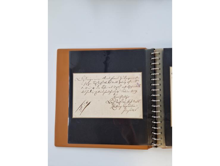 1750/1900 (ca.), Frankfurt am Main, reichhaltiger Sammlungsbestand mit rund 450 Belegen, dabei viele Postscheine der Brief- u