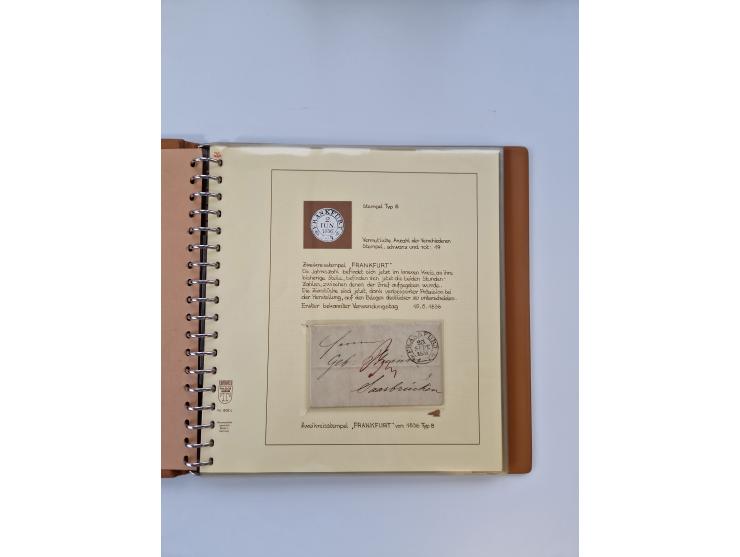 1750/1900 (ca.), Frankfurt am Main, reichhaltiger Sammlungsbestand mit rund 450 Belegen, dabei viele Postscheine der Brief- u