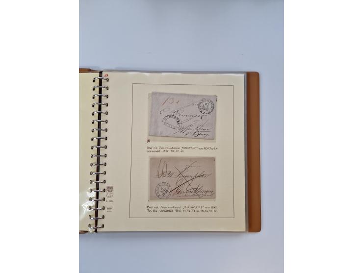 1750/1900 (ca.), Frankfurt am Main, reichhaltiger Sammlungsbestand mit rund 450 Belegen, dabei viele Postscheine der Brief- u