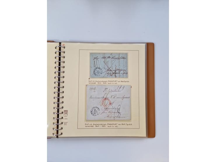 1750/1900 (ca.), Frankfurt am Main, reichhaltiger Sammlungsbestand mit rund 450 Belegen, dabei viele Postscheine der Brief- u