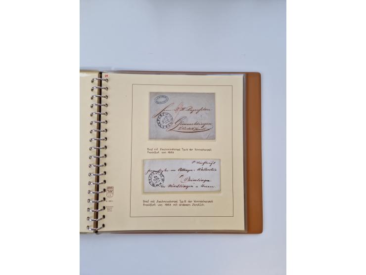 1750/1900 (ca.), Frankfurt am Main, reichhaltiger Sammlungsbestand mit rund 450 Belegen, dabei viele Postscheine der Brief- u