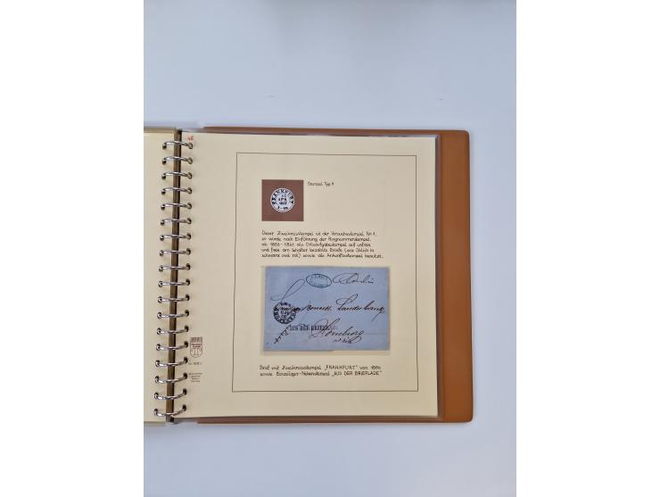 1750/1900 (ca.), Frankfurt am Main, reichhaltiger Sammlungsbestand mit rund 450 Belegen, dabei viele Postscheine der Brief- u