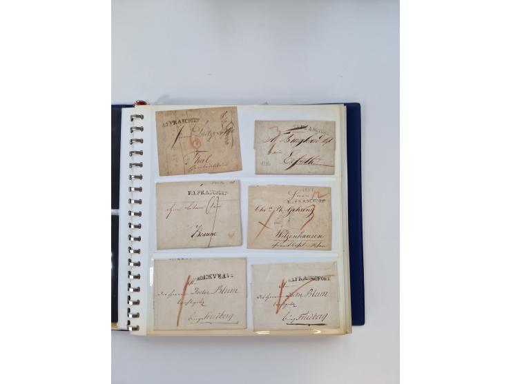 1750/1900 (ca.), Frankfurt am Main, reichhaltiger Sammlungsbestand mit rund 450 Belegen, dabei viele Postscheine der Brief- u