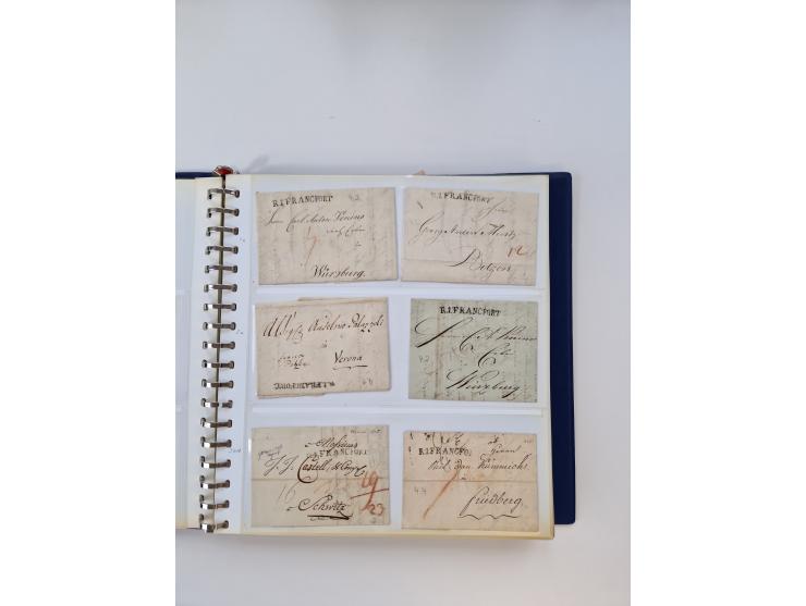 1750/1900 (ca.), Frankfurt am Main, reichhaltiger Sammlungsbestand mit rund 450 Belegen, dabei viele Postscheine der Brief- u