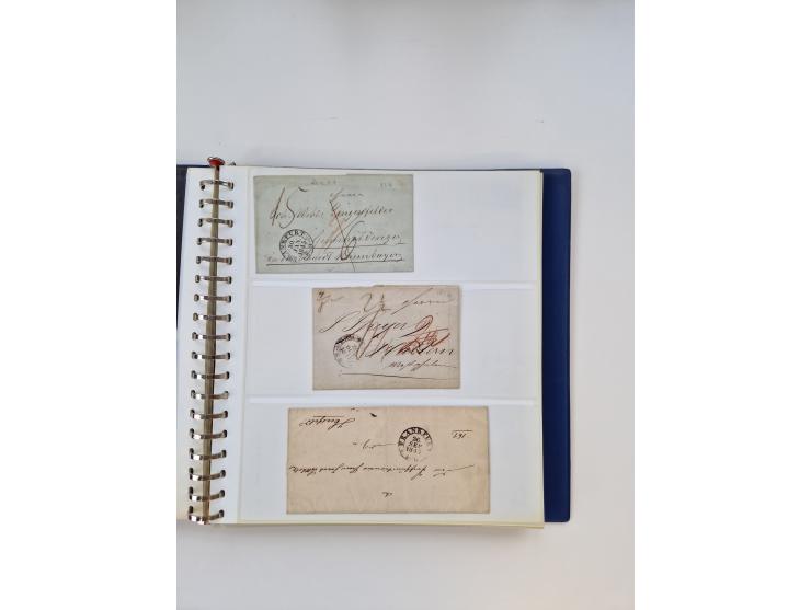 1750/1900 (ca.), Frankfurt am Main, reichhaltiger Sammlungsbestand mit rund 450 Belegen, dabei viele Postscheine der Brief- u