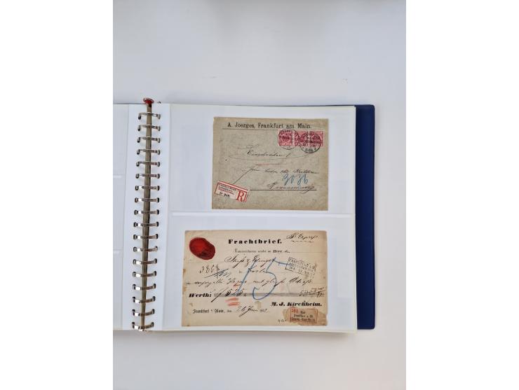 1750/1900 (ca.), Frankfurt am Main, reichhaltiger Sammlungsbestand mit rund 450 Belegen, dabei viele Postscheine der Brief- u