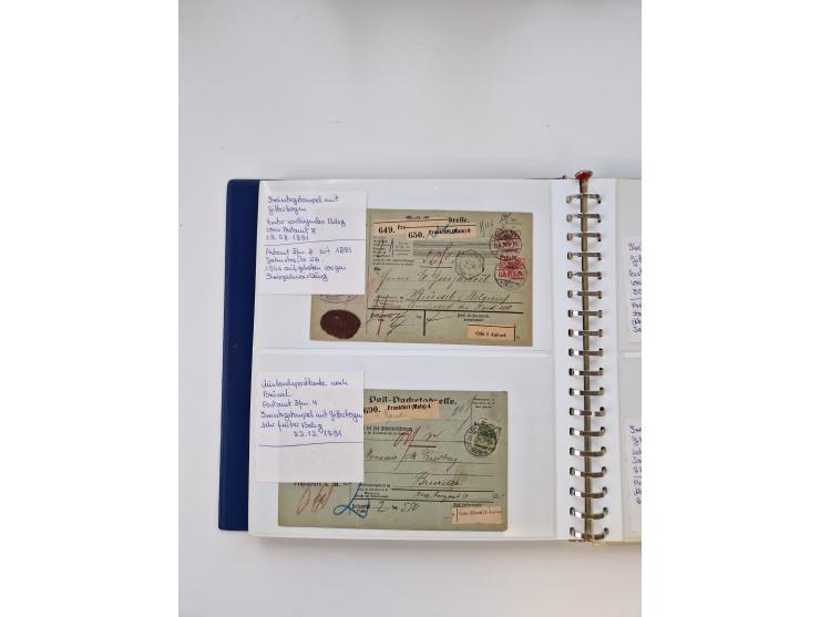 1750/1900 (ca.), Frankfurt am Main, reichhaltiger Sammlungsbestand mit rund 450 Belegen, dabei viele Postscheine der Brief- u