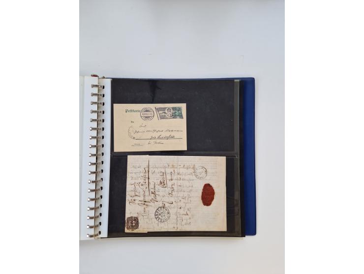 1750/1900 (ca.), Frankfurt am Main, reichhaltiger Sammlungsbestand mit rund 450 Belegen, dabei viele Postscheine der Brief- u