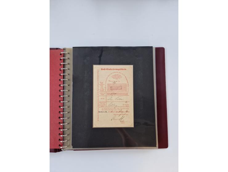1750/1900 (ca.), Frankfurt am Main, reichhaltiger Sammlungsbestand mit rund 450 Belegen, dabei viele Postscheine der Brief- u