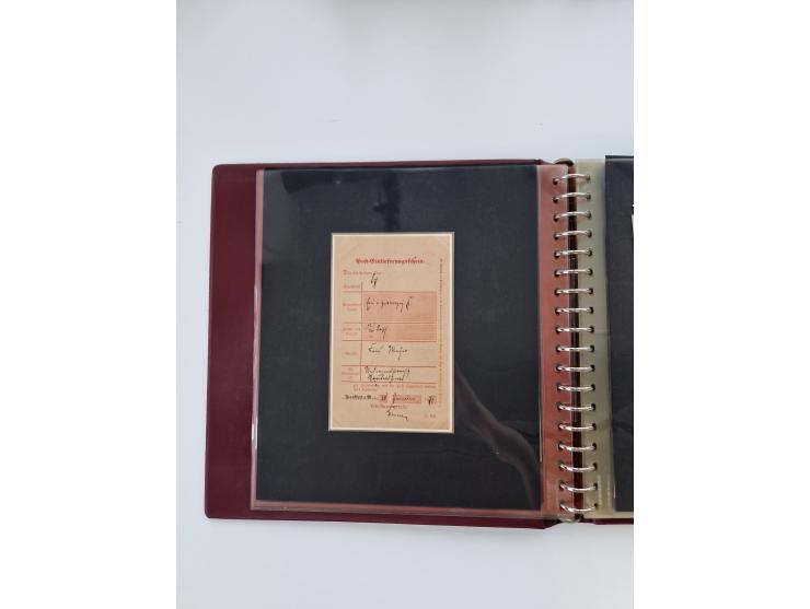 1750/1900 (ca.), Frankfurt am Main, reichhaltiger Sammlungsbestand mit rund 450 Belegen, dabei viele Postscheine der Brief- u