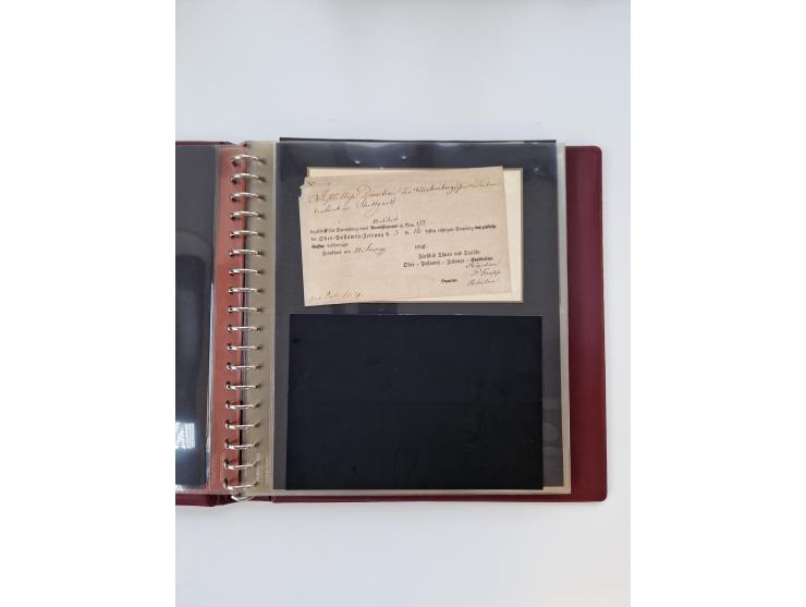 1750/1900 (ca.), Frankfurt am Main, reichhaltiger Sammlungsbestand mit rund 450 Belegen, dabei viele Postscheine der Brief- u
