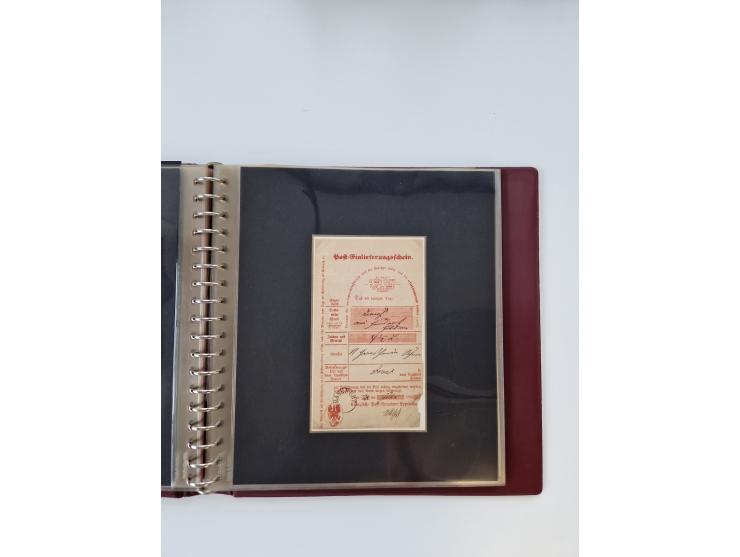1750/1900 (ca.), Frankfurt am Main, reichhaltiger Sammlungsbestand mit rund 450 Belegen, dabei viele Postscheine der Brief- u