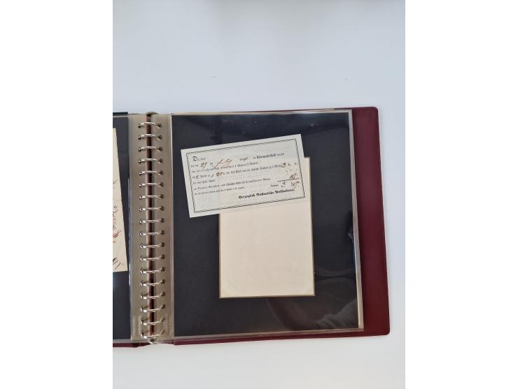 1750/1900 (ca.), Frankfurt am Main, reichhaltiger Sammlungsbestand mit rund 450 Belegen, dabei viele Postscheine der Brief- u