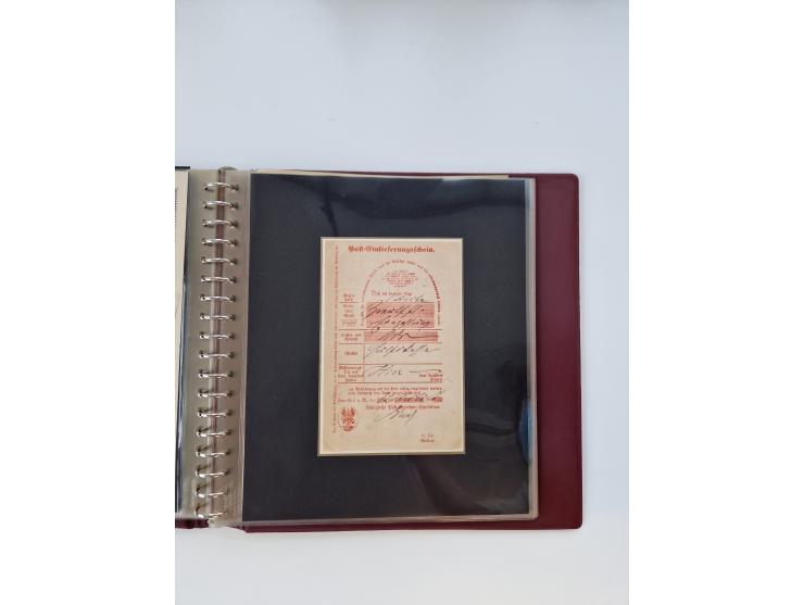 1750/1900 (ca.), Frankfurt am Main, reichhaltiger Sammlungsbestand mit rund 450 Belegen, dabei viele Postscheine der Brief- u
