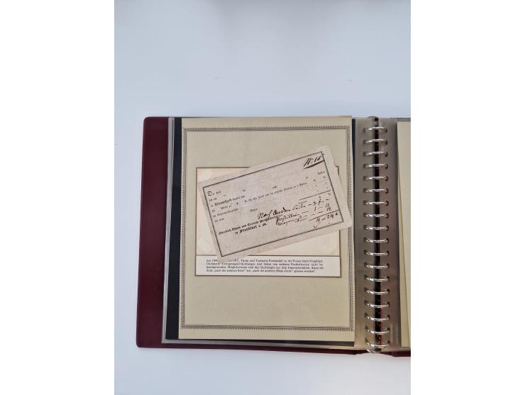 1750/1900 (ca.), Frankfurt am Main, reichhaltiger Sammlungsbestand mit rund 450 Belegen, dabei viele Postscheine der Brief- u