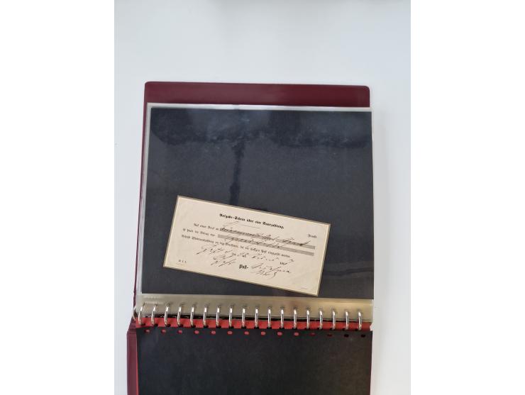 1750/1900 (ca.), Frankfurt am Main, reichhaltiger Sammlungsbestand mit rund 450 Belegen, dabei viele Postscheine der Brief- u