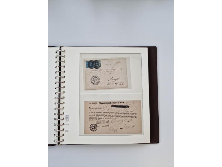 1750/1900 (ca.), Frankfurt am Main, reichhaltiger Sammlungsbestand mit rund 450 Belegen, dabei viele Postscheine der Brief- u