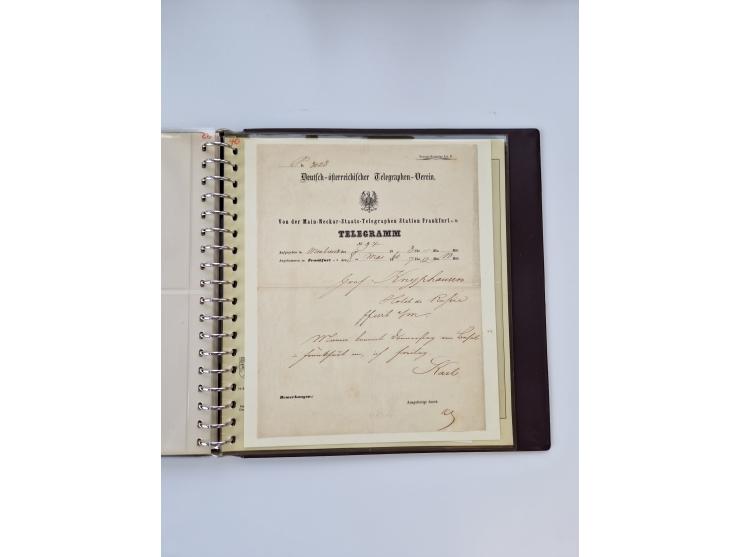 1750/1900 (ca.), Frankfurt am Main, reichhaltiger Sammlungsbestand mit rund 450 Belegen, dabei viele Postscheine der Brief- u