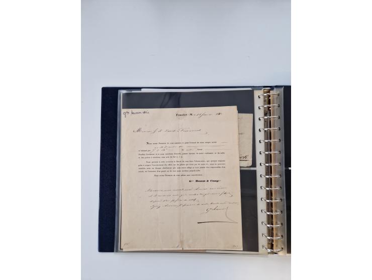 1750/1900 (ca.), Frankfurt am Main, reichhaltiger Sammlungsbestand mit rund 450 Belegen, dabei viele Postscheine der Brief- u