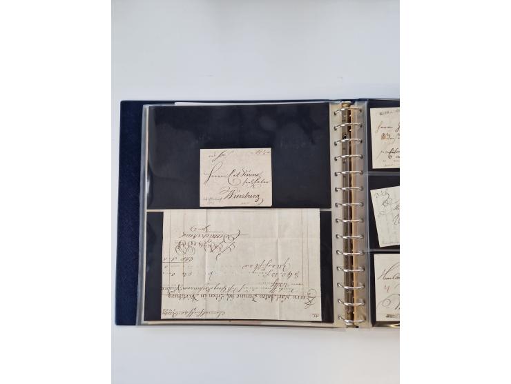 1750/1900 (ca.), Frankfurt am Main, reichhaltiger Sammlungsbestand mit rund 450 Belegen, dabei viele Postscheine der Brief- u