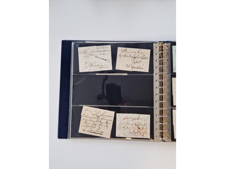 1750/1900 (ca.), Frankfurt am Main, reichhaltiger Sammlungsbestand mit rund 450 Belegen, dabei viele Postscheine der Brief- u