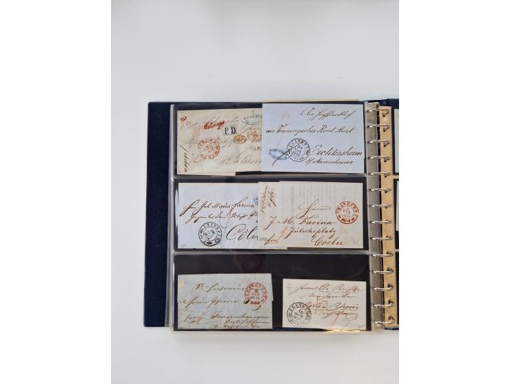 1750/1900 (ca.), Frankfurt am Main, reichhaltiger Sammlungsbestand mit rund 450 Belegen, dabei viele Postscheine der Brief- u