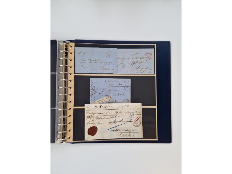 1750/1900 (ca.), Frankfurt am Main, reichhaltiger Sammlungsbestand mit rund 450 Belegen, dabei viele Postscheine der Brief- u
