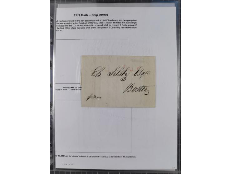 1770/1880 (ca.) Mail across the North Atlantic from-, to and via Cuba, exhibition collection with around 100 letters/letter s