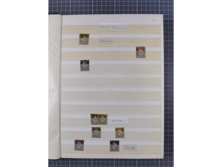 1850/67, kleiner Sammlungsbestand mit Marken, Briefstücken, Einheiten und rund 180 Briefen und Ganzsachen, dabei kleine Numme