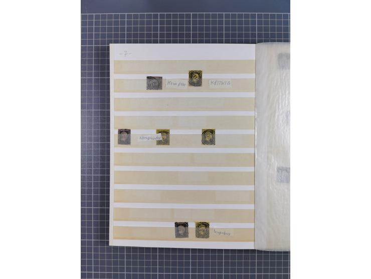 1850/67, kleiner Sammlungsbestand mit Marken, Briefstücken, Einheiten und rund 180 Briefen und Ganzsachen, dabei kleine Numme