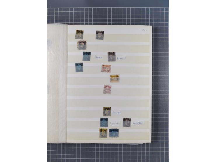 1850/67, kleiner Sammlungsbestand mit Marken, Briefstücken, Einheiten und rund 180 Briefen und Ganzsachen, dabei kleine Numme