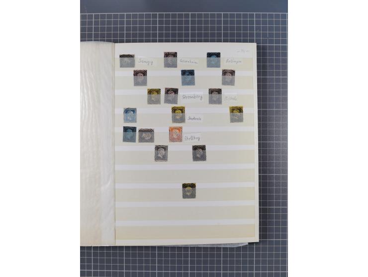 1850/67, kleiner Sammlungsbestand mit Marken, Briefstücken, Einheiten und rund 180 Briefen und Ganzsachen, dabei kleine Numme