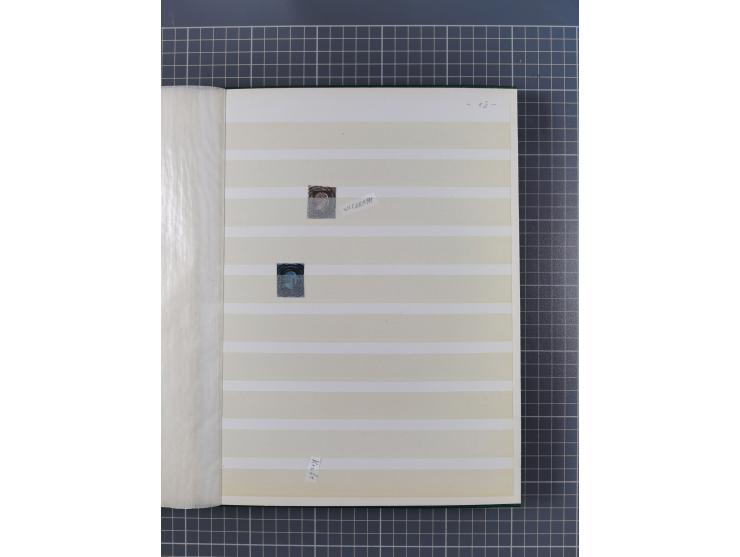 1850/67, kleiner Sammlungsbestand mit Marken, Briefstücken, Einheiten und rund 180 Briefen und Ganzsachen, dabei kleine Numme