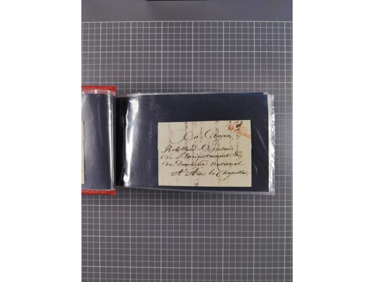 1850/67, kleiner Sammlungsbestand mit Marken, Briefstücken, Einheiten und rund 180 Briefen und Ganzsachen, dabei kleine Numme