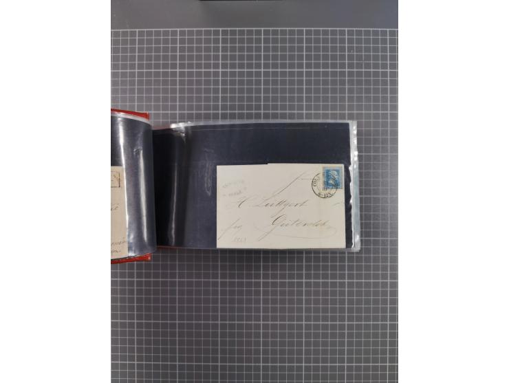 1850/67, kleiner Sammlungsbestand mit Marken, Briefstücken, Einheiten und rund 180 Briefen und Ganzsachen, dabei kleine Numme