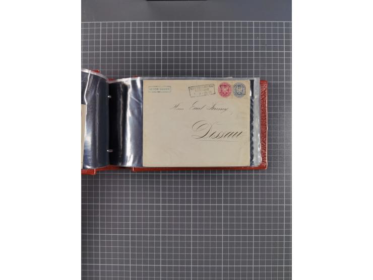 1850/67, kleiner Sammlungsbestand mit Marken, Briefstücken, Einheiten und rund 180 Briefen und Ganzsachen, dabei kleine Numme