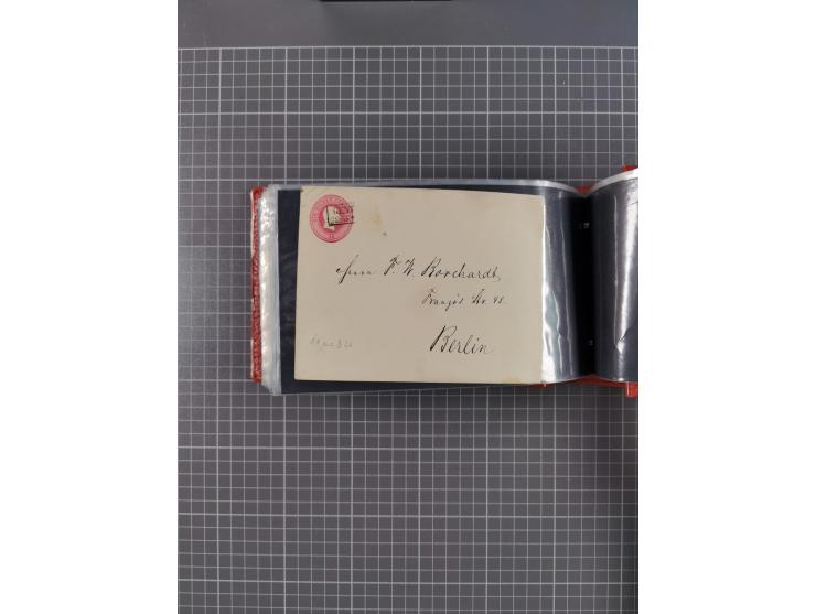 1850/67, kleiner Sammlungsbestand mit Marken, Briefstücken, Einheiten und rund 180 Briefen und Ganzsachen, dabei kleine Numme